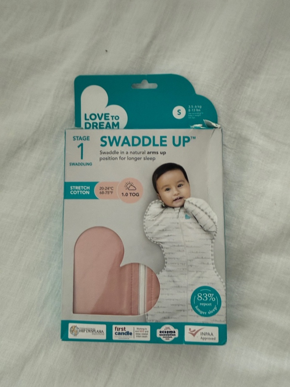 Love to dream Swaddle Up Baby Swaddle - Pink & Teal